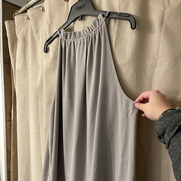 NWOT TAUPE H&M Tie-Detail Sleeveless Top - Picture 2 of 6